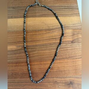 John Varvatos Obsidian Beaded Necklace
